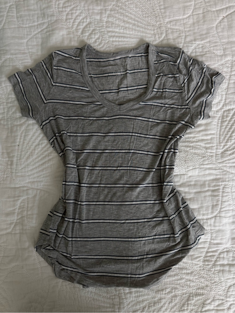 Striped V-neck Shirt